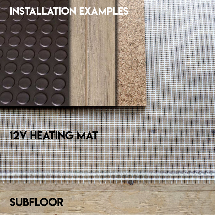 [EX-UP] Underfloor Heating Fabric 12V (With / Without plug)