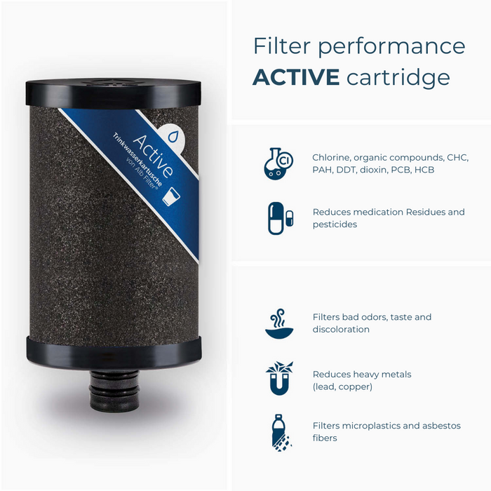 [Alb Filter®] MOBIL ACTIVE - Drinking Water Filter | With quick connectors